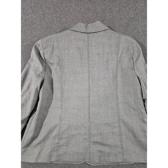 Alfred Dunner Womens Gray 3-Button Textured Blazer Jacket Size 20 - Picture 14 of 16